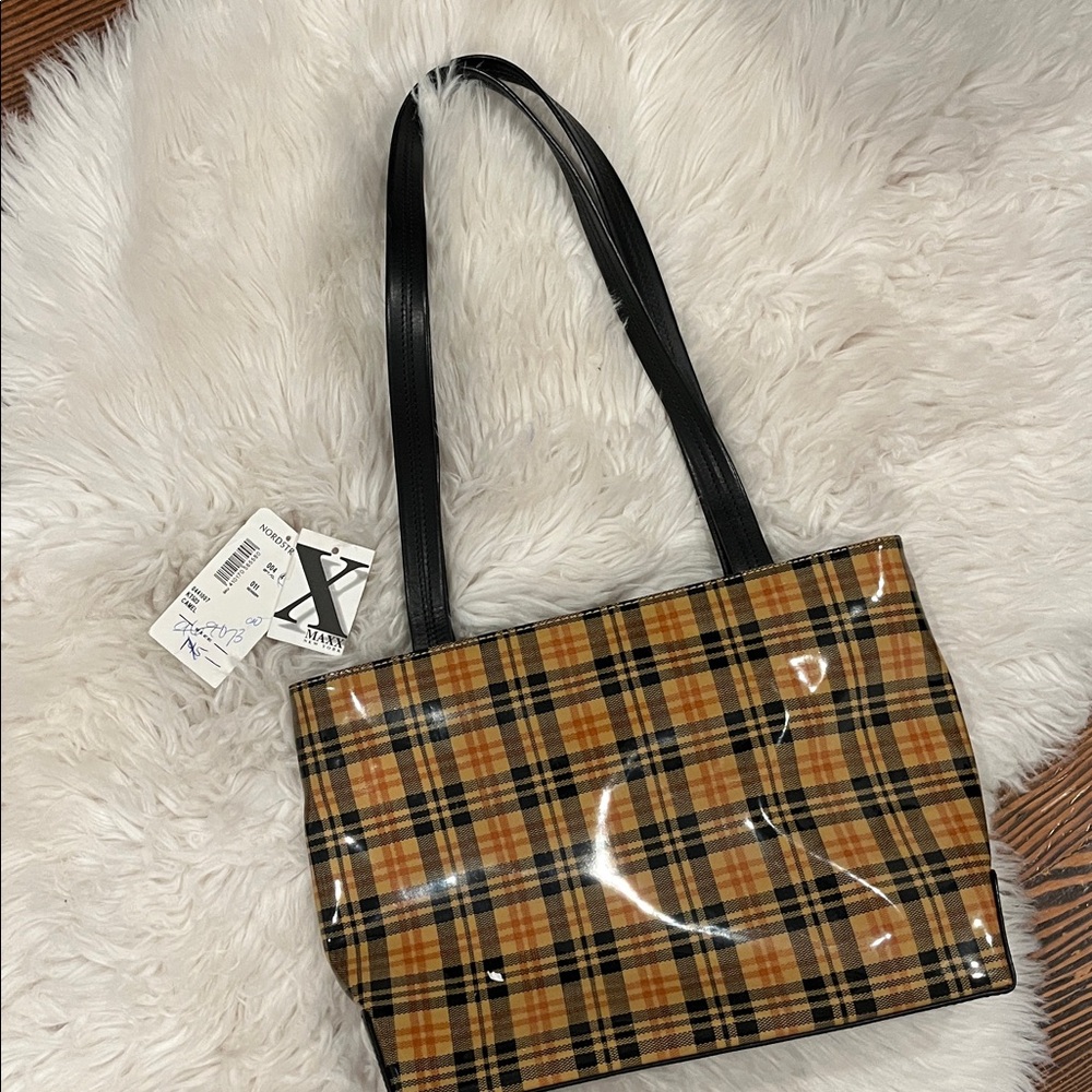 VINTAGE Maxx New York checkerboard shoulder bag